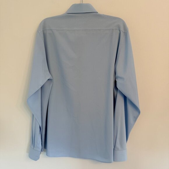 👔 Tom Baine Slim Fit Performance Dress Shirt XXL (18-18.5) – Light Blue - Picture 5 of 5